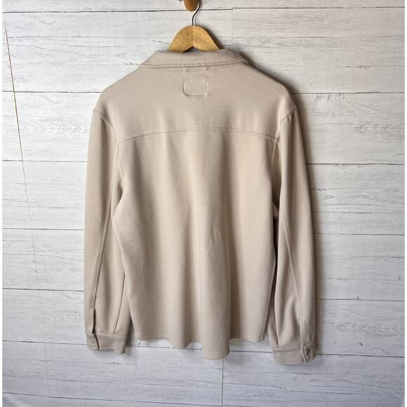 Industry Shacket Womens Size M/M Ivory Jacket with Snaps Retro Minimalist - Picture 11 of 16